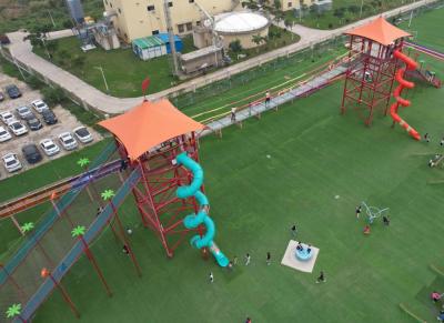 Manufacturer Supply New Design Children Outdoor Product Tube Slide Amusement Park Rides Equipment ﻿