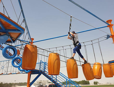 Exciting High Rope Course For Adventure Park