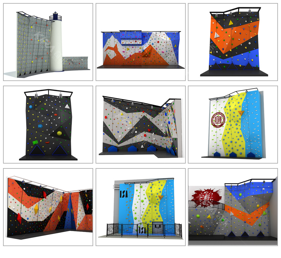 rock climbing wall