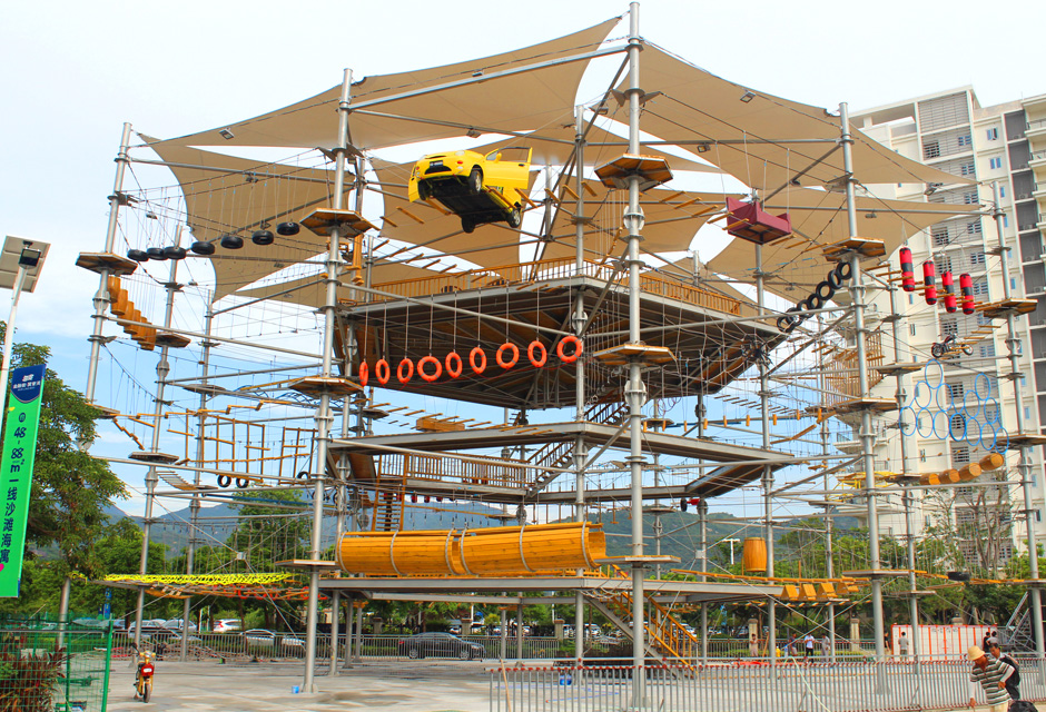 High Rope Course Adventure Training Park In China