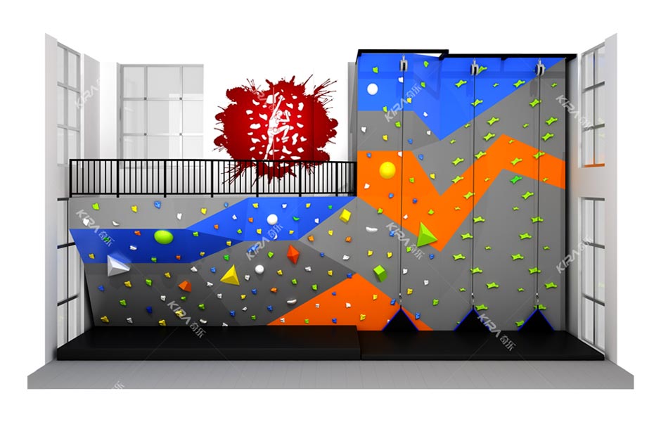 Colorful Climbing Wall