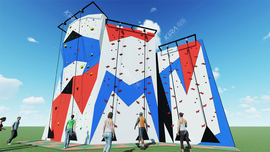 Colorful Climbing Wall