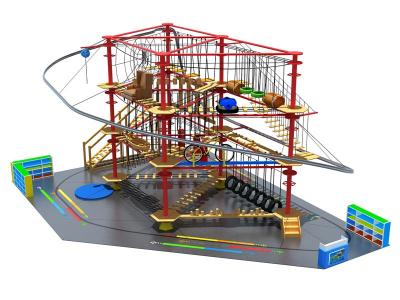 Adventure Park Indoor Zipline Roller Coaster