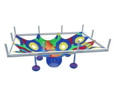 High quality climbing net playground custom rainbow net for children