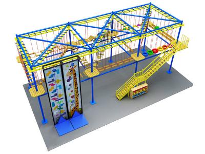 Environmental protection aerial adventure park indoor ropes course for adult