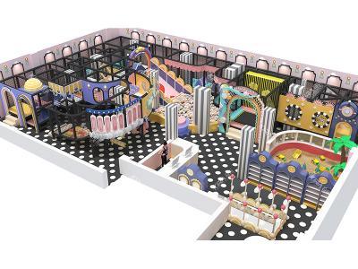 One stop service commercial indoor playground with big slide for sale