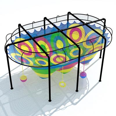 Indoor Playground Kids Fitness Attractions Soft Play Games Big Rainbow Rope Climbing Net