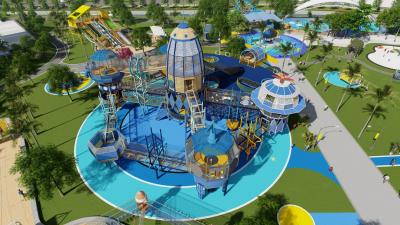 Large Outdoor Amusement Park Rides Equipment Outdoor Theme Park Children Climbing Rope Nets Playground