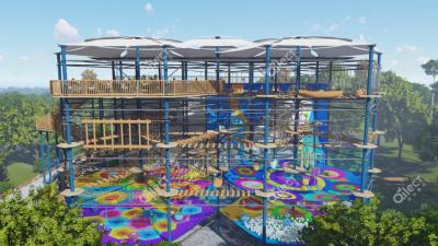 Adventure playground park rope climbing outdoor rope course adventure