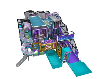 Customized Toddler Soft Play Climbing Equipment Children Big Slide Indoor Playground