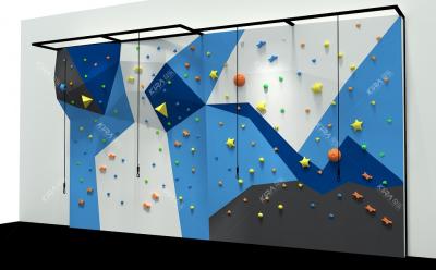 Custom Creative Adventure Set Children Play Indoor Playground Climbing Walls Soft Rock Climbing Wall