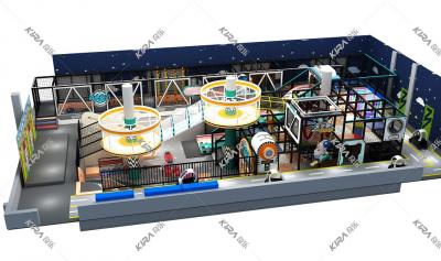 Trampoline Children Large Slide Amusement Park Facilities Play Area Indoor Playground With Ball Pit