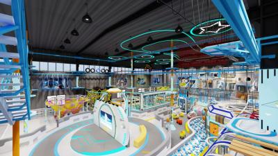 Commercial Durable Custom Designed Modern Multi-Activity Kids Indoor Playground Equipment for Family Entertainment Centers