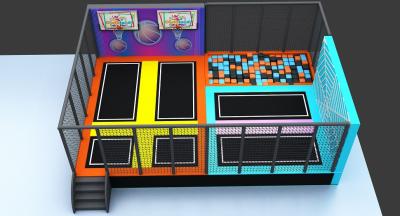 Commercial Kids Indoor Large Knitted Net Climbing Playground Wall Slides Maze