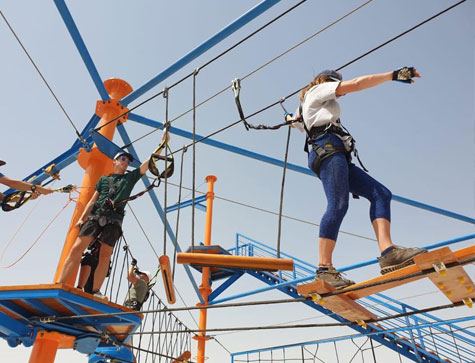 Doha Sport Park High Rope Course In Qatar