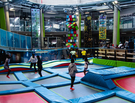 Commercial Center Trampoline Park & Fun Climbing Wall In France