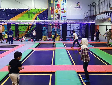 Jumpsters BH Trampoline Park In Bahrain