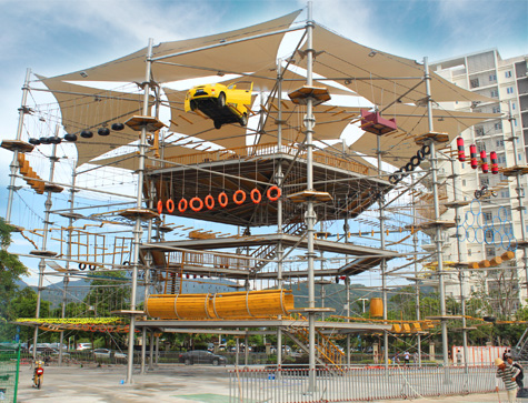 High Rope Course Adventure Training Park In China