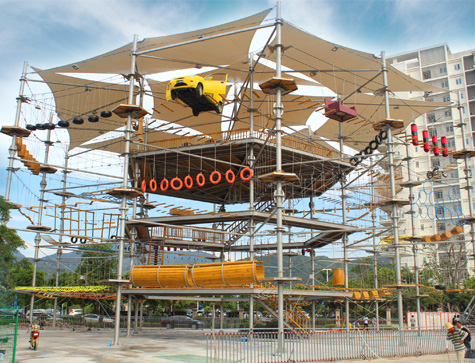 High Rope Course Adventure Training Park In China