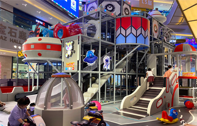 Space Theme Kids Indoor Playground Build In Shopping Mall